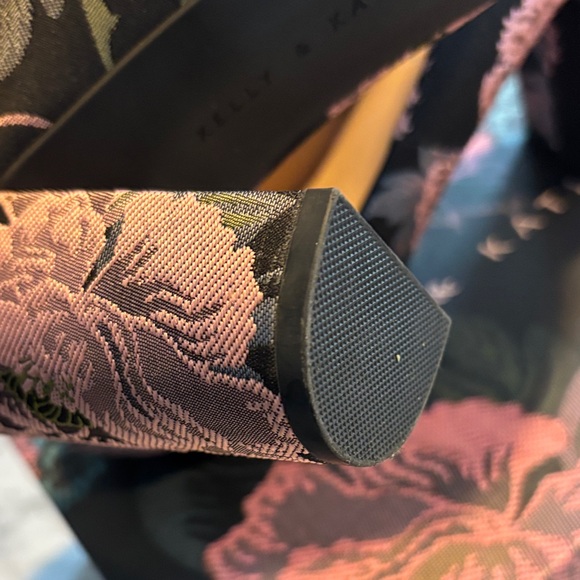 Kelly & Katie Black and Purple Floral Heels - Picture 7 of 8